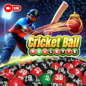 Cricket Ball Roulette live table tile artwork